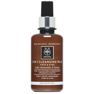 Apivita Leite de Limpeza 3 em 1 Rosto e Olhos 200 ml