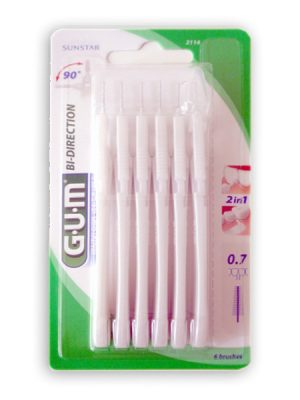 Gum Trav-Ler Escovilhão Bidireccional Cónico 0,7mm x 6