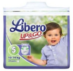 Libero Up and Go T5 Fraldas 10 - 14 Kg x 22