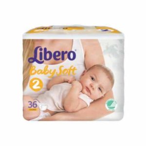 Libero Baby Soft Fraldas T2 - 3 - 6 Kg x 36