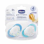 Chicco Chupeta Physio Latex Azul 12m+ x 4