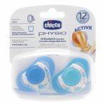 Chicco Chupeta Physio Latex Azul 12m+ x 4