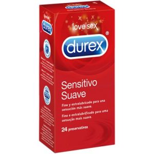 Durex Sensitivo Suave Preservativo x 24