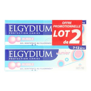 Elgydium Júnior Gel Bubble 50 ml x 2 - Promoção