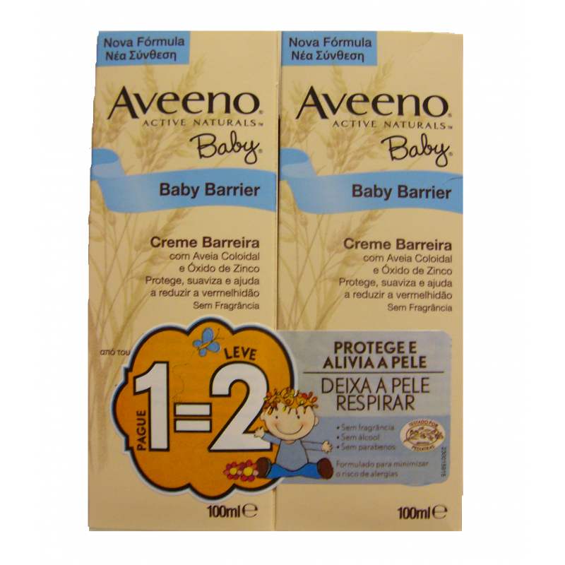 Aveeno Baby Creme Barreira 100ml X 2 Aveeno Baby Creme Barreira 100ml X 2