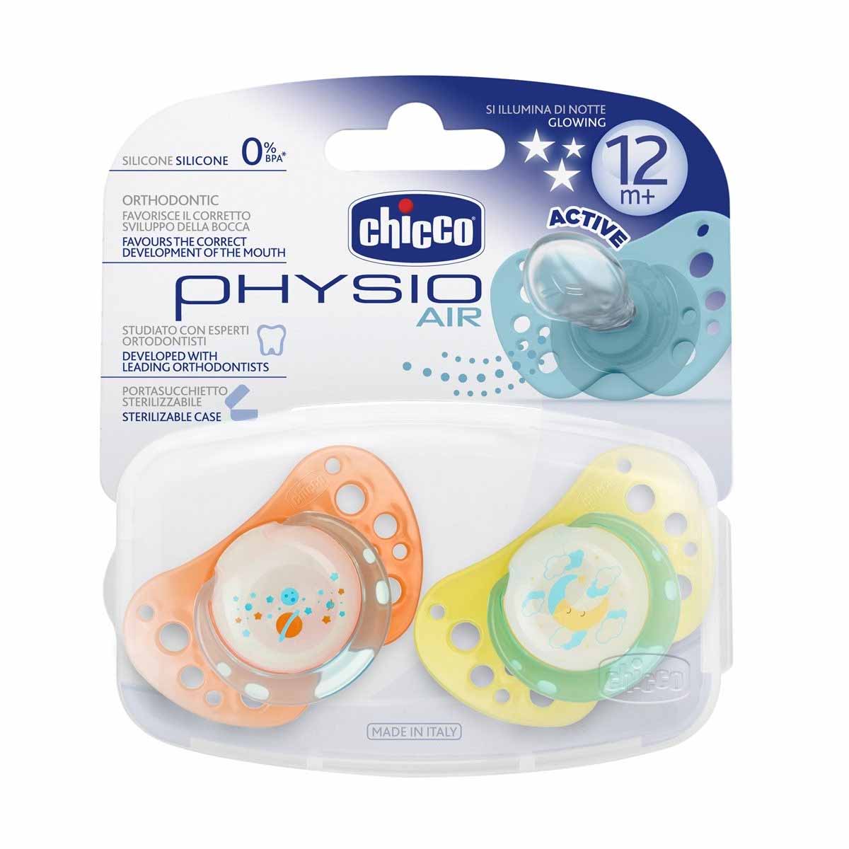 Chicco Chupeta Physio Air Luminosa Latex 12m+ Chicco Chupeta Physio Air Luminosa Latex 12m+