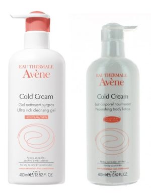 Avene Cold Cream Leite Corporal 400 ml + Gel 400 ml