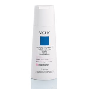 Vichy Desmaquilhante Olhos e Face Leite Suave Peles Secas 200 ml
