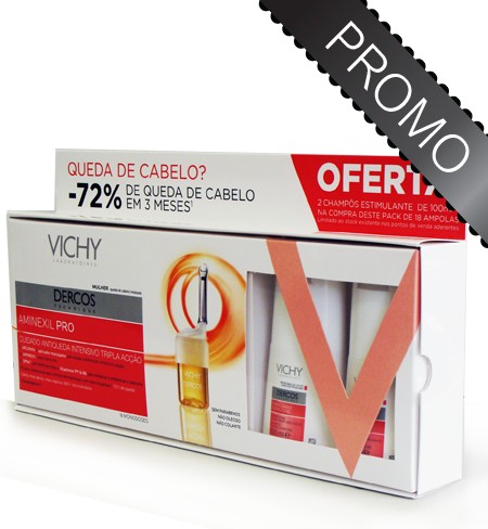 Dercos Aminexil Mulher 18 Ampolas + Champô Oferta Dercos Aminexil Mulher 18 Ampolas + Champô Oferta
