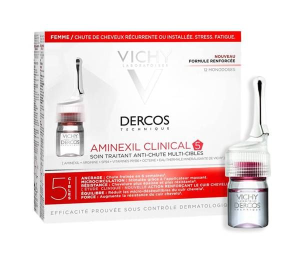 Vichy Dercos Technique Aminexil Clinical 5 Mulher 12monodoses Vichy Dercos Technique Aminexil Clinical 5 Mulher 12monodoses