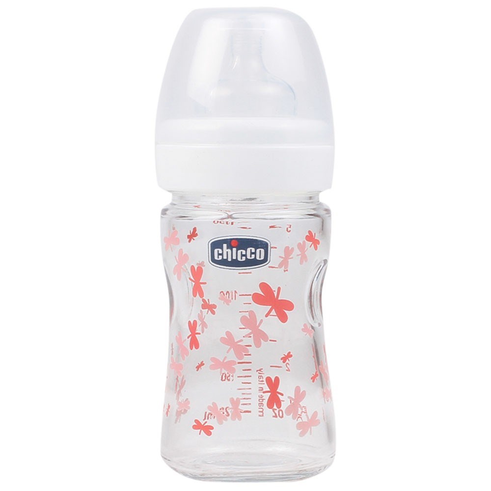 Chicco Biberão Nature Glass Menina 0m+ 150 ml Chicco Biberão Nature Glass Menina 0m+ 150 ml