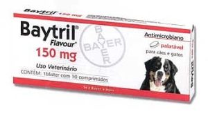 Baytril Palatável Comprimido Cão 150 mg x 10 - 30Kg