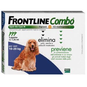 Frontline Combo Solução Cão 10-20 Kg 1,34 ml x 3
