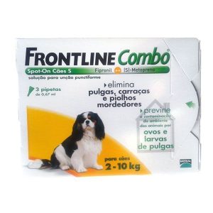 Frontline Combo Solução Cão 2-10 Kg 0,67 ml x 3