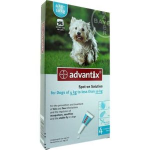 Advantix Cão Solução Unção 4-10 Kg 1ml x 4