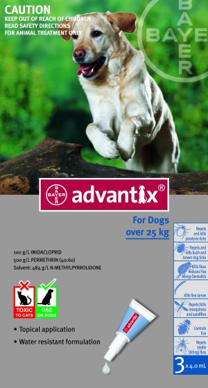 Advantix Cão Solução Unção 25-40 Kg 4ml x 4