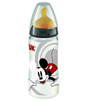 Nuk Biberão First Choice Michey & Minnie T1 Tetina Latex 300 ml