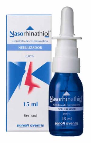 Nasorhinathiol Solução Pulverização Nasal 0,05% x 15 ml